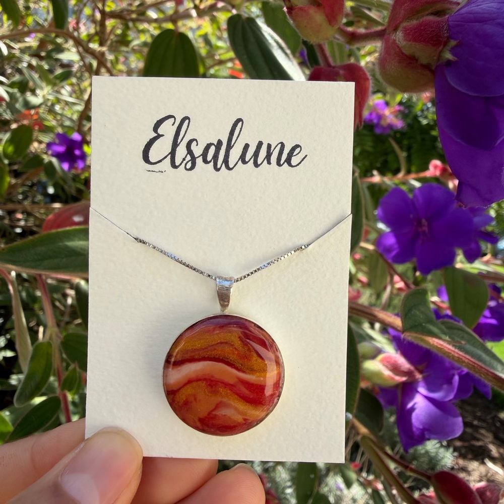 Handmade Sterling Silver Swirl Pendant Necklace - Women Jewelry